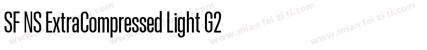 SF NS ExtraCompressed Light G2字体转换